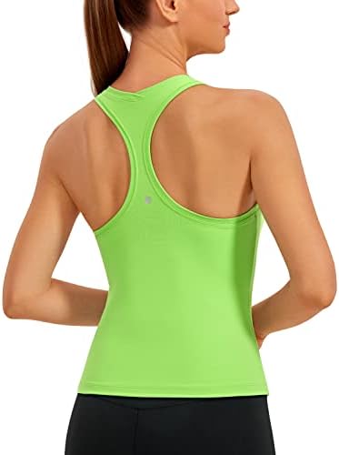 CRZ YOGA Butterluxe Racerback Workout Tank Tops for Women Sleeveless Gym Tops Athletic Yoga Shirts Camisole