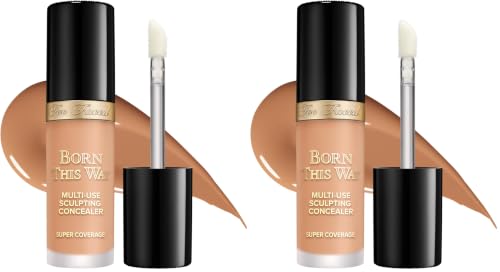 Image of Too Faced Born This Way Super Coverage Multi-Use Concealer | Full Coverage, Oil Free, Long Lasting + Hydrating (Pack of 2)