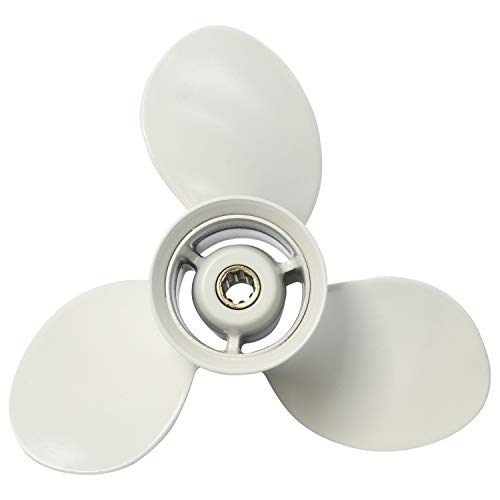 image for NovelBee Aluminum Alloy Boat Propeller for Yamaha 9.9-15 HP Outboard M