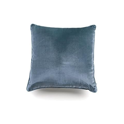 DreamHome - Grand Luxe Chenille Decorative Pillow Cover/Sham (18"x18", Light Blue) Cover