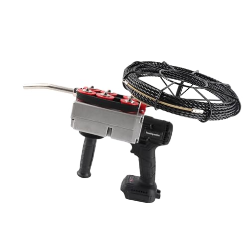 Electric Pipe Threader, Brushless Motor Threading Machine with Variable Speed, 6 Steel Guide Wheels, 15m Wire, for BL1830, BL1840, BL1850 Battery Interfaces