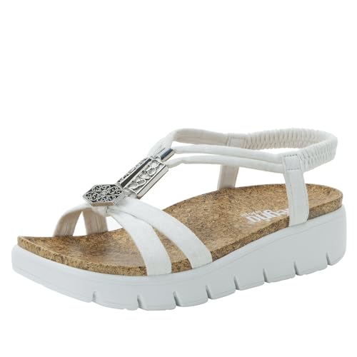 Alegria Roz Braided Platform Slide