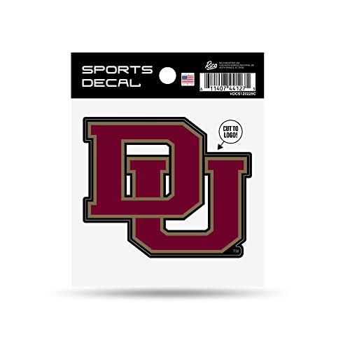 Rico Industries NCAA Denver Pioneers DU Secondary Logo 4" x 4" Sports Decal