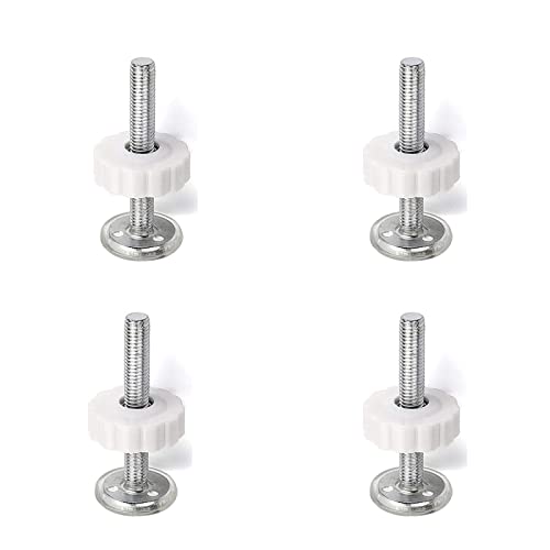 Aboil Baby Gate Extra Accessories Set, 4 Wall Cups, Screw Bolts Kit Fit For All Pressure Mounted Walk Thru Gates (White) #TOP5