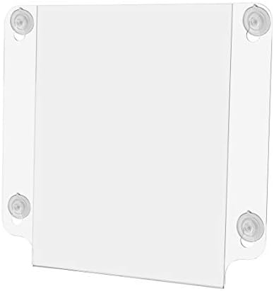 Marketing Holders Window Sign Holder Double Sided Pack of 2 Holds 8 1/2"W x 11"H Suction Cups Advertising Signage Hours of Operation Directions Window Mount Photo Notices Document Signs
