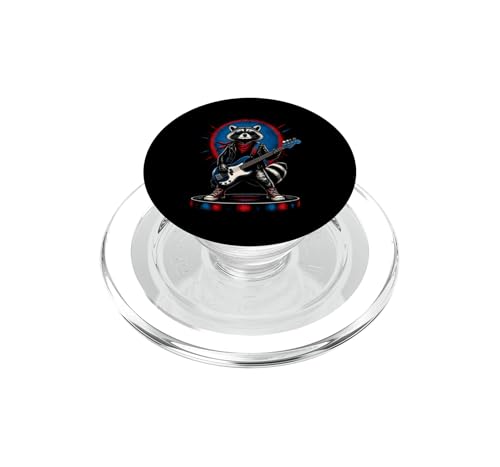 PopGrip pour MagSafe Raton Laveur rétro Rockeur Musique des années 80 et 90