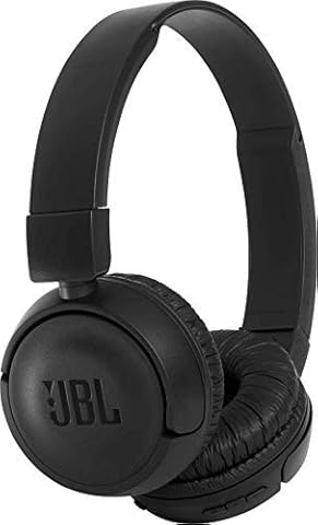 JBL T450BT On Ear Bluetooth Wireless Headphones, Compact with Pure Bass Sound with Built-In Microphone, Black