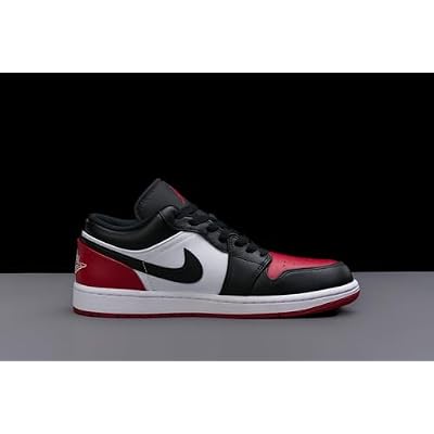 AIR JORDAN Men's 1 Low White/Black-Varsity Red-White (553558 161)