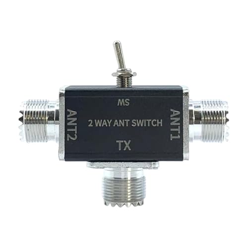 Conmutadores de antena coaxiales manuales de 2 vías 100W 0-50MHz 1 entrada 2 salidas