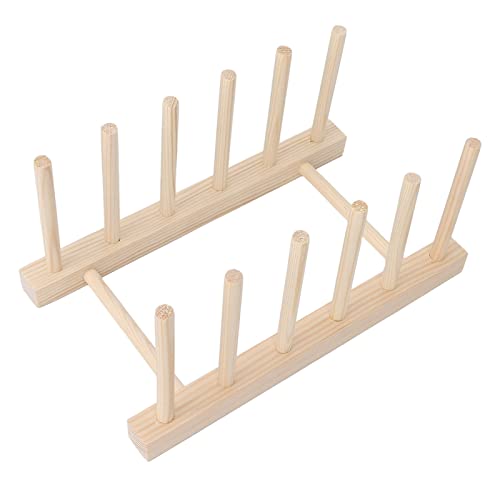 Zopsc Nail Display Stand, Wooden Pattern Making Finished Sample Rack, Decorative Plates Photo Frame for Home Office, Easel Stand Holder for Nail Art Salon