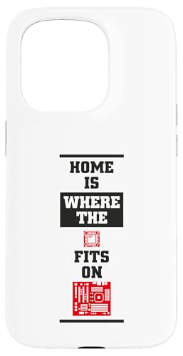 Funny Home Is Where CPU ���}�U�[�{�[�h�Ɏ��܂� �X�}�z�P�[�X iPhone 15 Pro �p