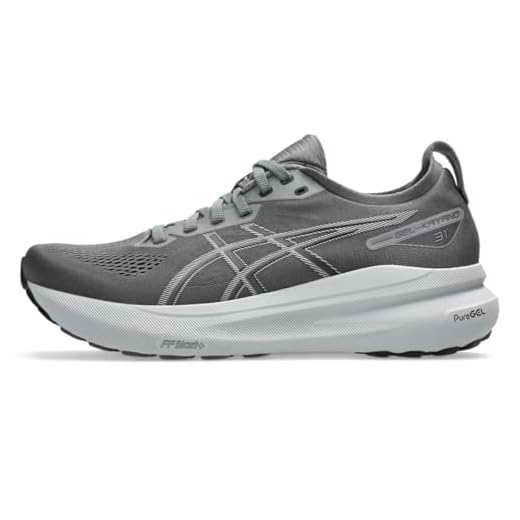 ASICS Tênis masculino Gel-Kayano 31, Aço cinza/cinza piemonte, 41