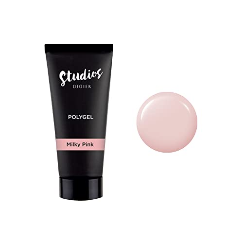 Didier Lab - Polygel Milky Pink - Starkes Nagelgel für die Verlängerung - Widerstandsfähig gegen Beschädigungen - Hart wie Acryl -Verstärkung - Lang anhaltend - Für Profis und Anfänger -LED Lamp - 30g Cover