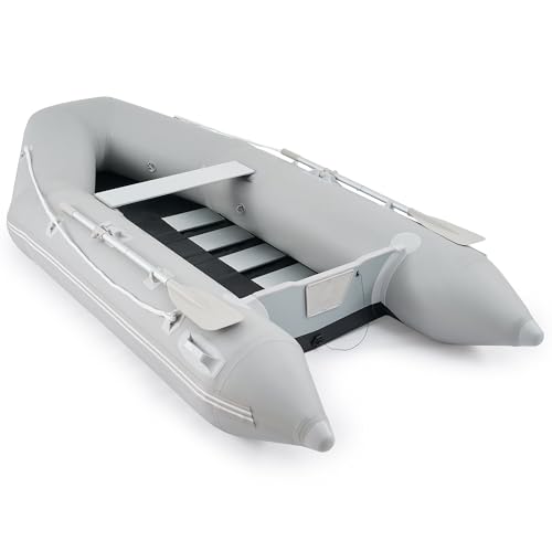 CREWORKS 10ft Inflatable Dinghy Boat, 4 Person 990lb Transom Spor...