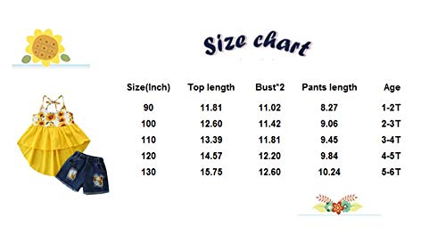 Sdghg Toddler Baby Girl Summer Clothes Set One Shoulder Crop Top Ripped Denim Shorts Outfit 2Pc thumb #6