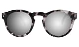 Illesteva Sunglasses Leonard - White Tortoise/Silver Mirror