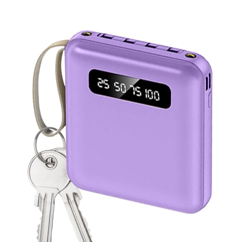 Banco de Carga portátil ultradelgado: Banco de energía Compacto de 5000 mAh, Cargador USB de Viaje, Carga simultánea de 4 Dispositivos | Paquete de batería Externo Delgado, solución de energía