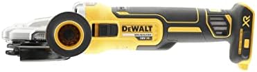 DEWALT DCG405FN-XJ DCG405FN Cordless XR Brushless Flathead Angle Grinder, 18 V, Yellow/Black, 125 mm