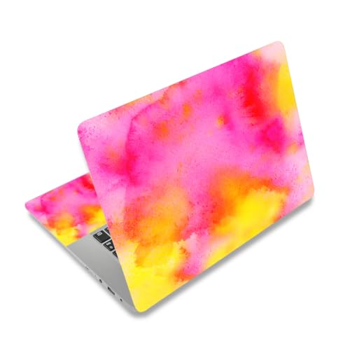 Autocollant ordinateur portable marbre rose pour PC de 12 à 15,6 pouces