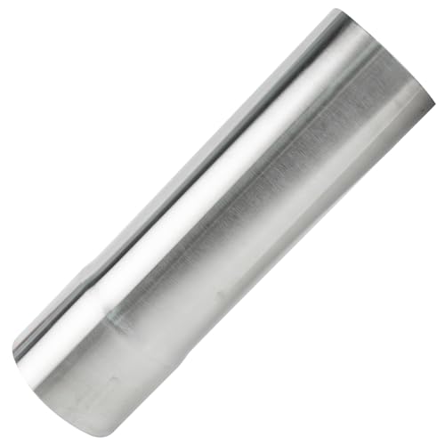 2.5 Exhaust Pipe Flared End T304 Stainless Steel Straight Tubing Polished Universal Connector Adapter 2.5 Inch ID to OD 2 1/2 ss Ailpipe 6 Length Car Motorbike Truck Exhaust System