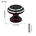 KUMGROT Round Knobs Drawer Cabinet Pulls Knobs Single Hole Zinc Alloy for Dresser Bedroom Bathroom Cabinet Door Hardware Black Chromium 20 Pcs