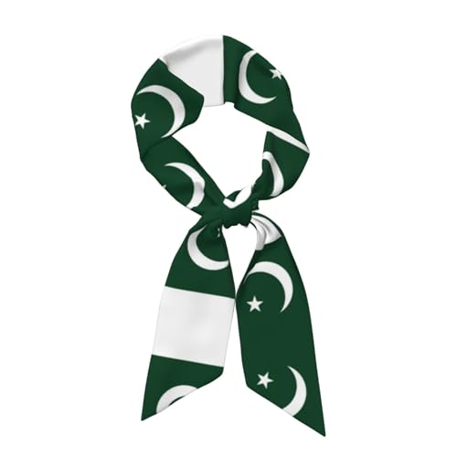 Flag of Pakistan Women's scarf 46.9x3.1 inches - Lightweight, warm and fashionable shawl, autumn and winter commuting accessories