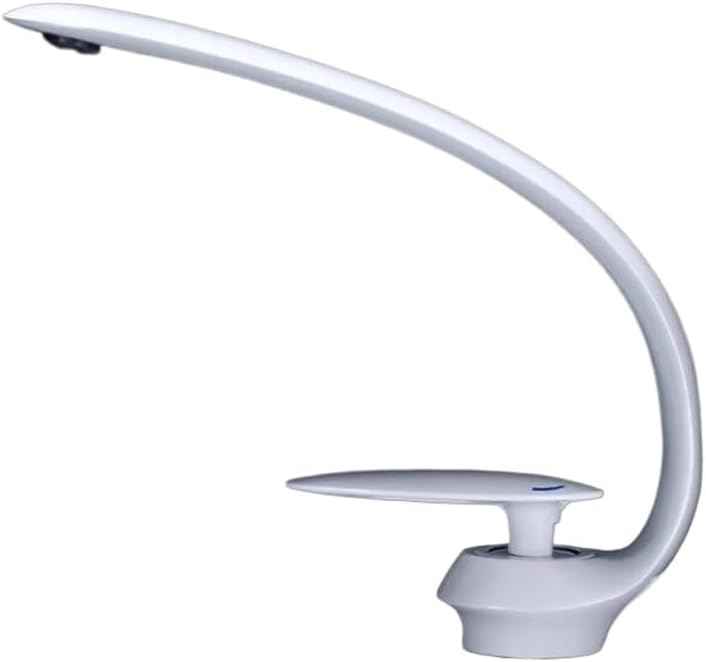 Rose Gold Brass Basin Faucet Single Handle Hot Cold Brushed Gold Bathroom Sink Tap(White)