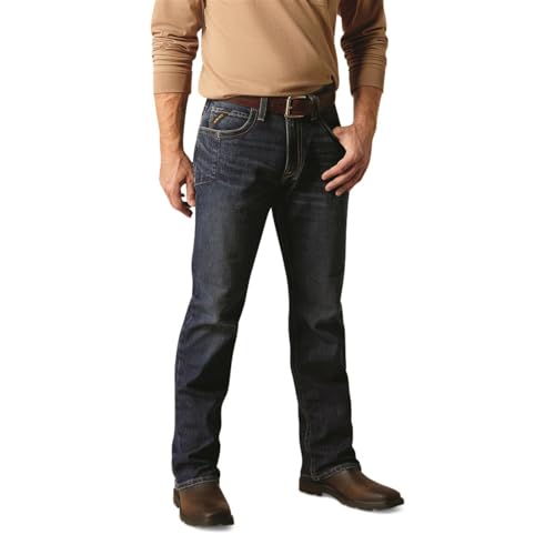 ARIAT Men's Rebar M4 Relaxed Rail Boot Cut Jean
