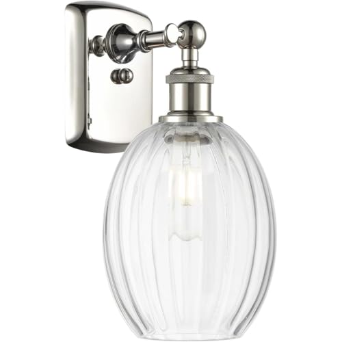 Innovations Lighting 516-1W-PN-G459-6CL Preston - 1 Light Bulb Shade Wall Sconce-11.75 Inch Tall and 6.25 Inch Wide