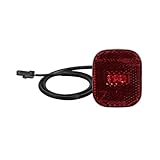 ziyany Rücklicht kompatibel mit Ninebot ZT3 Pro G3 F3 E3 Elektroroller Sicherheitslicht Heckfender Bremslicht LED-Lampenteile