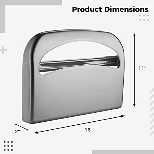 Homaisson Stainless Steel Toilet Seat Cover Dispenser, Commercial Wall Mount Half Fold Toilet Seat Cover Dispenser, 250 Toilet Seat Cover Dispenser For Home Office Decor #TOP3
