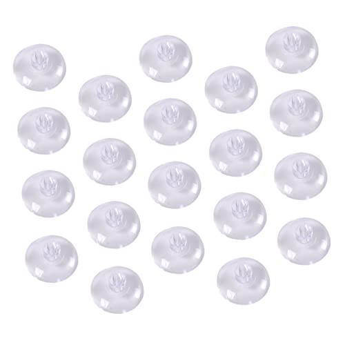 VICASKY 20pcs Plastic Suction Cups Without Hooks Sticky Hooks for Hanging Reusable Nano Suction for Bathroom Kitchen Office