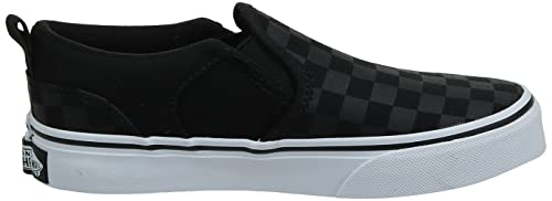 Vans Unisex Asher Sneaker, Checker Black Black, 38 EU
