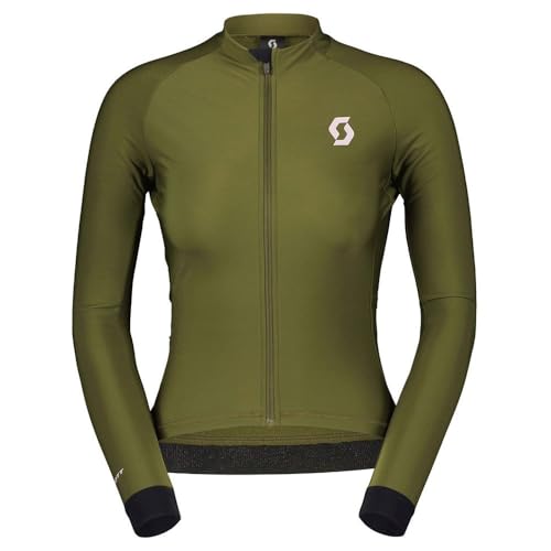 Scott RC Pro Warm Damen Winter Fahrrad Trikot lang fir grün 2024: Größe: L (40/42)