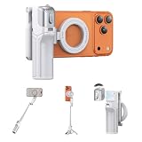 [3 in 1] Magnetic Phone Camera Shutter Grip, Extendable Selfie Stick & Tripod Portable for Magsafe...