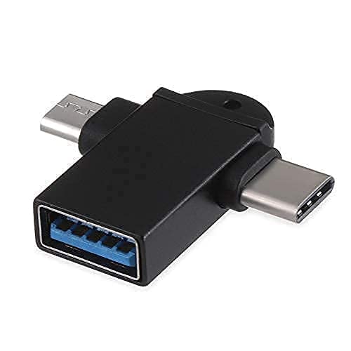 Image of MAXXOX 2IN1 OTG Type C to USB and Type B OTG for Smartphones Compatiable with MacBook Air, MacBook Pro, Windows and All Laptop,Smartphones and Tab