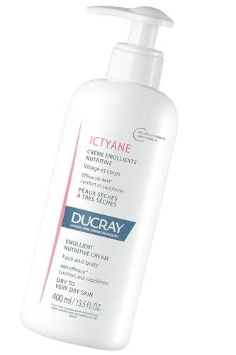 DUCRAY E001-21P-046076 Ictyane Cream 400 ml for Adults, Made for Hydration, Nourishment and Skin Care, 400 ml