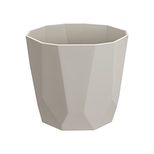 Elho B. for Rock Vaso, Grigio Chiaro, 16.1 x 16.6 x 14.8 cm
