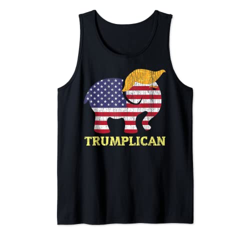 Regalo republicano de las elecciones de Trump Hair 2020 Elefante Trumplicano Camiseta sin Mangas Cover