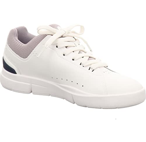 On Womens The Roger Advantage Textile Synthetic White Lilac Trainers 8 US2