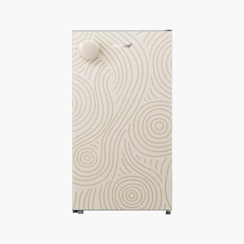COMFEE' 88L Réfrigérateur avec Chiller Box, Mini Frigo Top, Jaune