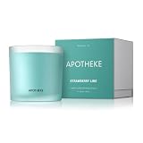 APOTHEKE Market Collection Luxury Scented 3-Wick Jar Candle, Strawberry Lime, 32 oz - Sweet Peach, F