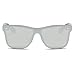 Amomoma Men’s Women’s Square Rimless Sunglasses One Piece Mirrored Lens AM2014 With Silver Mirrored Lens