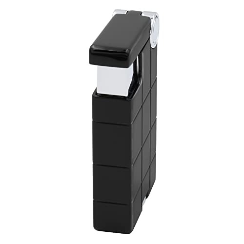Xikar Ex Single Jet Flame Lighter, Windproof, Durable Body, Easy Fuel Adjustment Wheel, Stylish Design, Protective Cap, Black #TOP6