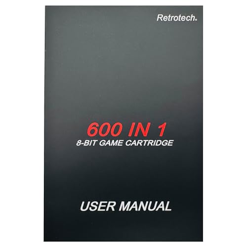 Retrotech 600 In 1 Game Cartridge For Sega Master System Game Console - Includes Printed Instructions