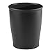 iDesign - 93437 iDesign Kent Plastic Wastebasket, Small Round Plastic Trash Can for Bathroom, Bedroom, Dorm, College, Office, 8.25
