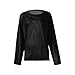 Womens Winter Tops, Fall Tunics Long Sleeve Crew Neck Tops Shirts Loose Outfits Dressy Black Tops for Women Plus Size Blouses Casual Cowl Tops (M, Black)