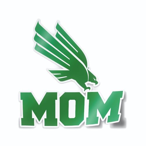 University of North Texas Sticker UNT Mean Green Mom Heavy-Duty Waterproof Car Decal for Windows, Laptops, or Water Bottles