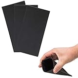 Squeeze Glasses Pouch 3 Pack - Easy to Open Snap Cases Storage Holder for Sunglasses, Reading Eyeglasses, Cell Phones and Coins (Black, Black, Black)