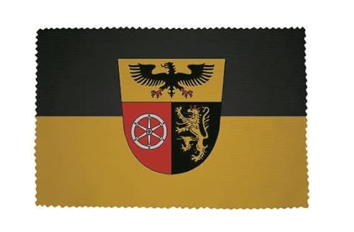 U24 Brillenputztuch Landkreis Mainz-Bingen Fahne Flagge Glasreinigungstuch Microfasertuch